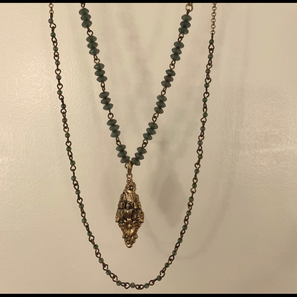 Lucky Brand Glass Beaded Necklace